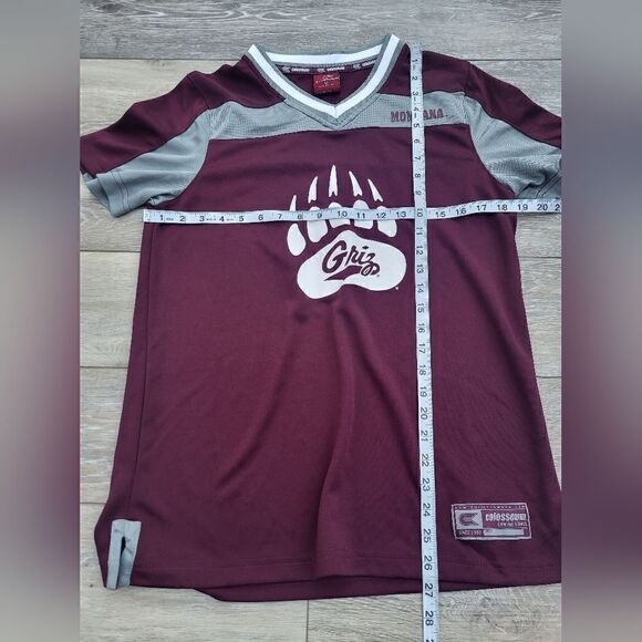 Colosseum Maroon Montana Grizzlies Foot-Ball Football Jersey women's med - Picture 5 of 8